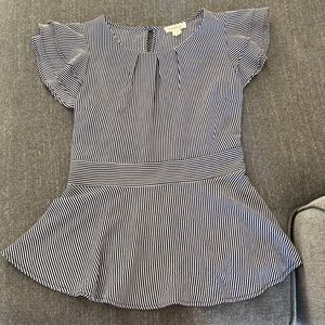 Ruffle Peplum Top